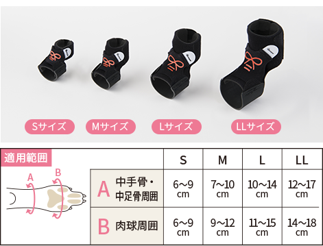 幅広い４サイズ展開